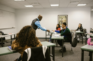 A classroom full of people training and learning about Opiods and Stimulants