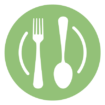 Plate and silverware